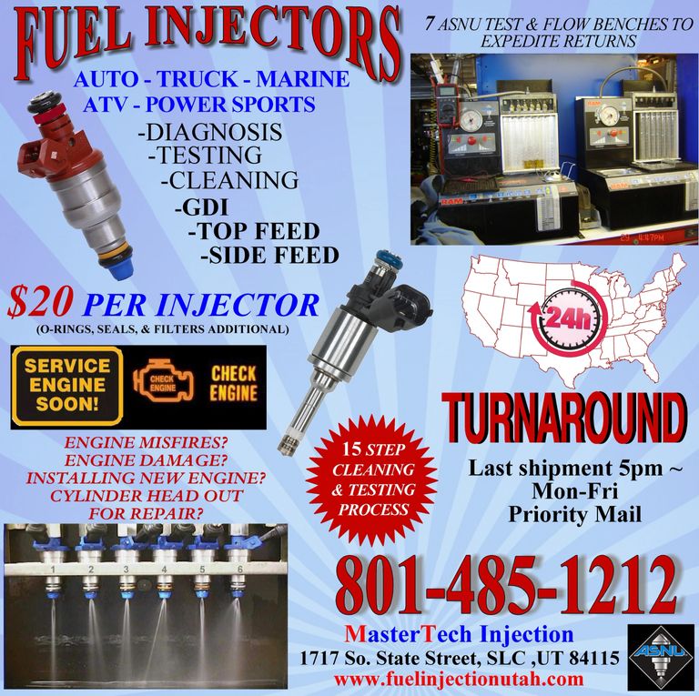 Fuelinjectionutah Fuel Injector, Fuel Injector, Cleaning Testing